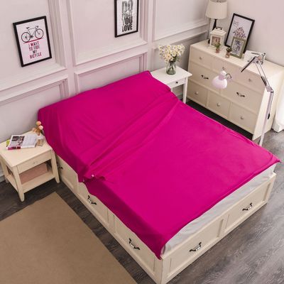 Sleeping Bag Liner Cotton Lightweight Travel Camping Sheet Sleep Sack for Adults Outdoor Traveling Camping Hiking Hotel (Red, 29" W x 82" L)