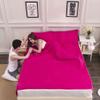 Sleeping Bag Liner Cotton Lightweight Travel Camping Sheet Sleep Sack for Adults Outdoor Traveling Camping Hiking Hotel (Red, 29" W x 82" L) view 2