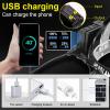 BXE Headlamp,Brightest Head lamp, High LM Super Bright Headlamp USB Rechargeable 5 Modes Waterproof, with 9600mah Rechargeable Battery, Suitable for Camping, Night Riding view 4