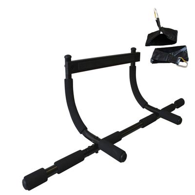 Ader Doorway Pull-up Bar with Free 1 Pair 7" Arm Hanging Wide Abdominal Straps