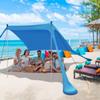 YENGIAM Beach Canopy Beach Tent Pop Up Shade 7.5X7.5 FT Portable Sun Shelter Extra Windproof Rope Stable Sun Protection with Carry Bag Easy Set Up for Family Outdoor Camping Fishing Backyard Picnics view 1