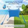 YENGIAM Beach Canopy Beach Tent Pop Up Shade 7.5X7.5 FT Portable Sun Shelter Extra Windproof Rope Stable Sun Protection with Carry Bag Easy Set Up for Family Outdoor Camping Fishing Backyard Picnics view 2