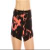 ALWAYS Slip Shorts for Women  Premium Soft Yoga Dance Spandex with Stripes Black Coral Tie Dye 1913BKCO S view 2