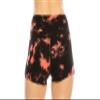 ALWAYS Slip Shorts for Women  Premium Soft Yoga Dance Spandex with Stripes Black Coral Tie Dye 1913BKCO S view 4