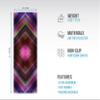 Skyin Hot Yoga Towel,Non-Slip Yoga Mat Cover,Eco-Friendly,Exclusive Pockets Cover Each Corner of The mat,Microfiber Yoga Towel,Ideal for Bikram, Hot Yoga, Pilates,or Sweaty Practice (Cosmic) view 4