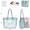 Women Purses and Handbags Tote Shoulder Bag Top Handle Satchel Bags for Ladies Blue-gray One Size view 4