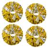 CREATIEE-PRO 4Pcs Metallic Cheerleading Pom Poms, 2 Pair Cheerleader Cheering Squad Pompoms for School Sports Dance Games Team Spirit Cheer view 1