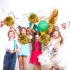 CREATIEE-PRO 4Pcs Metallic Cheerleading Pom Poms, 2 Pair Cheerleader Cheering Squad Pompoms for School Sports Dance Games Team Spirit Cheer view 4