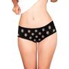 Custom Funny Face Boyfriend Husband Face Pattern Black Women's Brief Panty Printed with Photo for Girlfriend L view 4