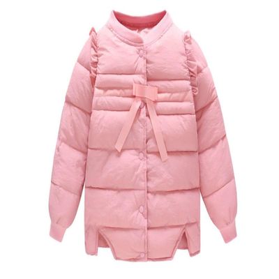 Stesti Winter Coat for Baby Girl Fashion Cute Korean Cotton-Padded Winter Coat for Baby Boy (5) Red