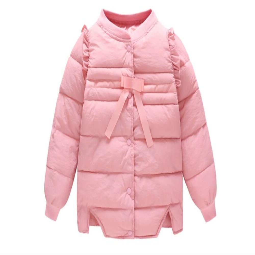 Stesti Winter Coat for Baby Girl Fashion Cute Korean Cotton-Padded Winter Coat for Baby Boy (5) Red