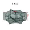 Fishing Pot, 6/12 Holes Fishing Trap Bag Automatic Fishing Net Shrimp Cage Nylon Foldable Crab Fish Trap Cast(6 Holes) view 2