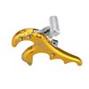 SHARROW Archery 4 Finger Bow Release Aid Release Thumb Trigger Aluminum Alloy Compound Bow Release Grip Trigger Thumb with Caliper (Gold) view 4