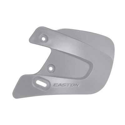 EASTON EXTENDED JAW GUARD, Left-Handed Batter, Light Grey