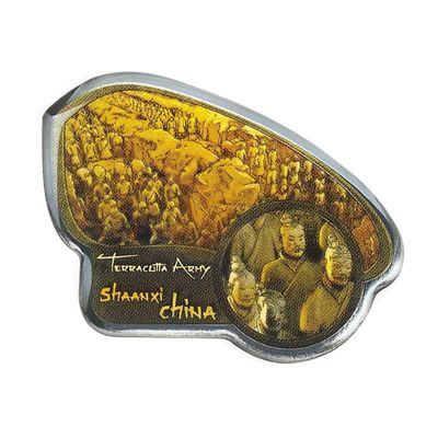 Collectible Novelty Pin for Backpack, Scarf - Made From Jeweler Class Metal - Spartan and the Green Egg Explorer Pin Series: Terracotta Army: Shaanxi, China (199)