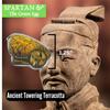 Collectible Novelty Pin for Backpack, Scarf - Made From Jeweler Class Metal - Spartan and the Green Egg Explorer Pin Series: Terracotta Army: Shaanxi, China (199) view 4