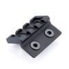 LEGEED Offset Light/Optic Single Picatinny Rail Mount, 3-Slot Black view 3