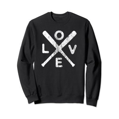 Baseball Love Vintage Outfit for Baseball Design Supporters Sweatshirt