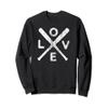 Baseball Love Vintage Outfit for Baseball Design Supporters Sweatshirt view 1