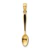 FB Jewels 14K Yellow Gold 3D Table Spoon with black Enamel (0.85 x 0.17 inches) view 1