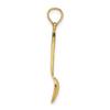 FB Jewels 14K Yellow Gold 3D Table Spoon with black Enamel (0.85 x 0.17 inches) view 2