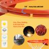 PROGOAL Basketball Rim Replacement, Breakaway Heavy Duty Flex Rim 5/8-In, Standard Goal Reinforced Mounting Bracket Indoor and Outdoor (1-Spring Basketball Rim) view 4