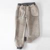 Snoly Women's Warm Sherp-Lined Sweatpants Winter Running Active Thermal Fleece Jogger Pants (Dark Grey, Medium) view 3