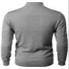H2H Men's Quarter Zip Sweater Slim Fit Casual Pullover Sweater Mock Neck Polo Sweaters Gray US L/Asia XL (CMOSWL057) view 3