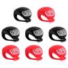 8 Pack Bicycle Light, Silicone LED Bike Light Set, 4 PCS Bike Headlight and 4 Pcs Taillight (Red & White)-Multi-Purpose Waterproof view 1