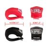 8 Pack Bicycle Light, Silicone LED Bike Light Set, 4 PCS Bike Headlight and 4 Pcs Taillight (Red & White)-Multi-Purpose Waterproof view 3