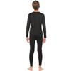 ViCherub Thermal Underwear for Kids Fleece Lined, Boys Long Johns Cold Weather, Base Layers Thermals Set Boy for Skiing Black view 4