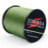 Dorisea Extreme Braid 100% Pe Multi-Color(Fluorescent Green&Black) Braided Fishing Line 109Yards-2187Yards 6-550Lb Test Fishing Wire Fishing String Superline (1000m/1093Yards 6lb/0.10mm) view 1