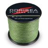 Dorisea Extreme Braid 100% Pe Multi-Color(Fluorescent Green&Black) Braided Fishing Line 109Yards-2187Yards 6-550Lb Test Fishing Wire Fishing String Superline (1000m/1093Yards 6lb/0.10mm) view 2