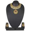 Bodha Traditional Indian Gold Plated Kundan CZ Zircon Austrian Crystal Bridal Choker Jewellery Necklace Set with Earrings for Women (SJ_2809) view 4