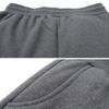 Snoly Men's Winter Warm Sherp-Lined Sweatpants Running Active Thermal Fleece Pants (1#Grey, Small) view 3
