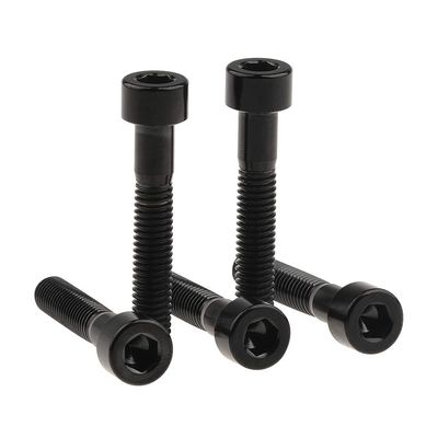 Wanyifa Titanium Ti M6x35mm Black Bolts Allen Head for Bicycle Headset Screws Pack of 5 (Black)
