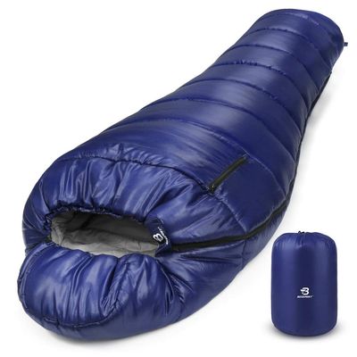 Bessport Mummy Sleeping Bag | 15-45 Extreme 3-4 Season Sleeping Bag for Adults Cold Weather Warm and Washable, for Hiking Traveling & Outdoor Activities