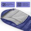 Bessport Mummy Sleeping Bag | 15-45  Extreme 3-4 Season Sleeping Bag for Adults Cold Weather Warm and Washable, for Hiking Traveling & Outdoor Activities view 4