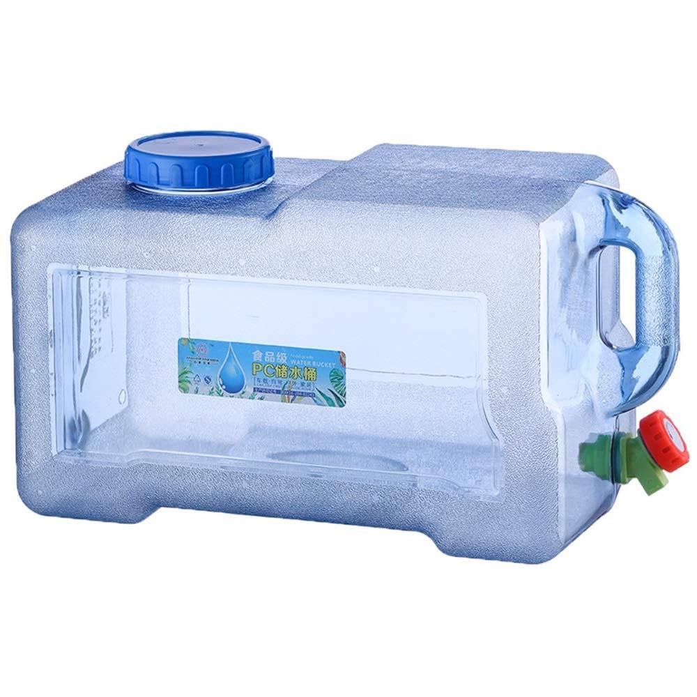 Beewanta Camping Water Storage Water Bucket Container Outdoorwith Faucet and Lid Car Self-Driving Tour Travel Mineral Water Barrel Carrier Bottles Drum BPA Free (Size : 22L)