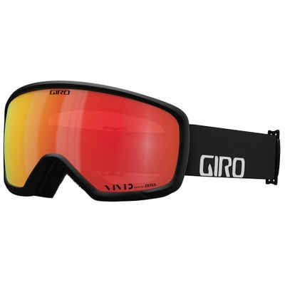 Giro Ringo Ski Goggles - Snowboard Goggles for Men, Women & Youth - Black Wordmark Strap with Vivid Ember Lens