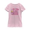 Fifth Sun, Big Nintendo Little Sis Girls Short Sleeve Tee Shirt, Light Pink, Large view 1