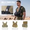 ONETIGRIS Chest Rig, MOLLE Chest Rigs Tactical Chest Rig Dangler Pouch Utility Admin Pouch IFAK Medical Organizer EDC for Outdoor Hunting Shooting Hiking view 3