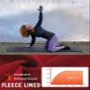 baleaf Women's Thermal Shirts Long Sleeve Workout Tops Running Athletic Zipper Pocket Fleece Lined Cold Weather Gear Winter Thumbholes Red L view 4