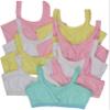 ToBeInStyle Girl's 4-Pack Crochet Trim Cami Training Bras - Pastel - 12 Years view 1