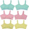 ToBeInStyle Girl's 4-Pack Crochet Trim Cami Training Bras - Pastel - 12 Years view 3