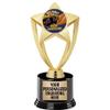 Crown Awards Halloween Trophy, 8" Gold Star Best Costume Contest Trophies with Deluxe Round Base 50 Pack Prime view 1