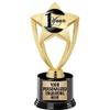 Crown Awards 1 Year Recognition Trophy, 8" Gold Star 1 Year Recognition Trophies with Deluxe Round Base 20 Pack view 1