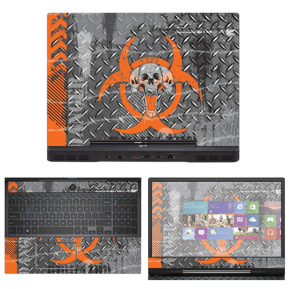 Decalrus - Protective Decal Skull Skin Sticker for Dell G7 7590 (15.6" Screen) case Cover wrap DEg7_7590-57