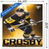 Trends International NHL Pittsburgh Penguins - Sidney Crosby 18 Wall Poster, 22.375" x 34", White Framed Version view 3