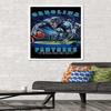 Trends International NFL Carolina Panthers - End Zone 17 Wall Poster, 22.375" x 34", White Framed Version view 2